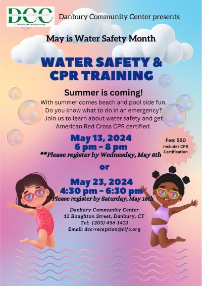 Water Safety and CPR training Class Flier